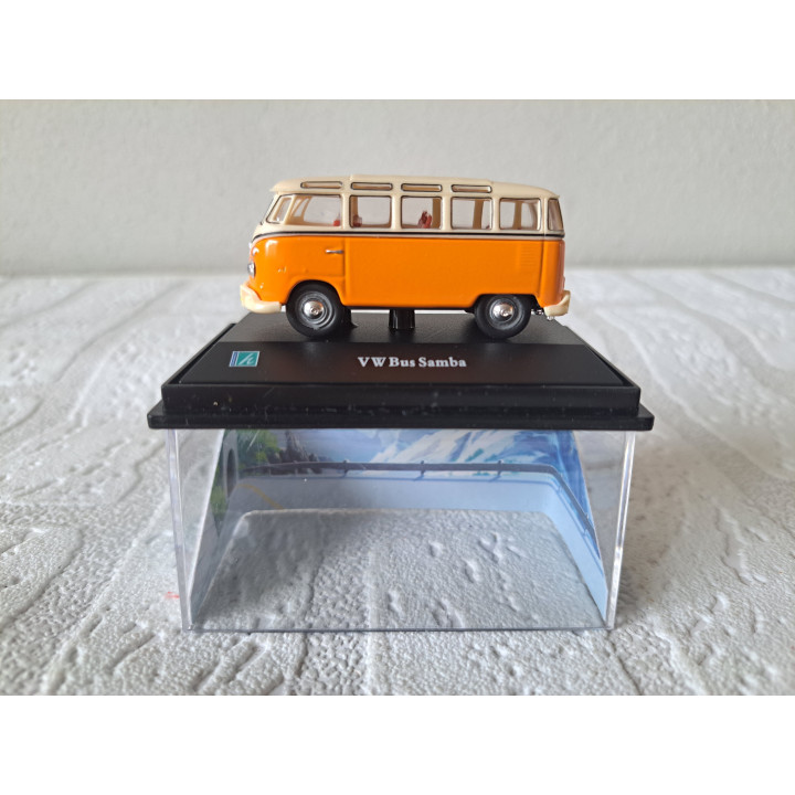 Volkswagen Samba bus T1 1:72 Cararama - Hongwell oranje - modelauto