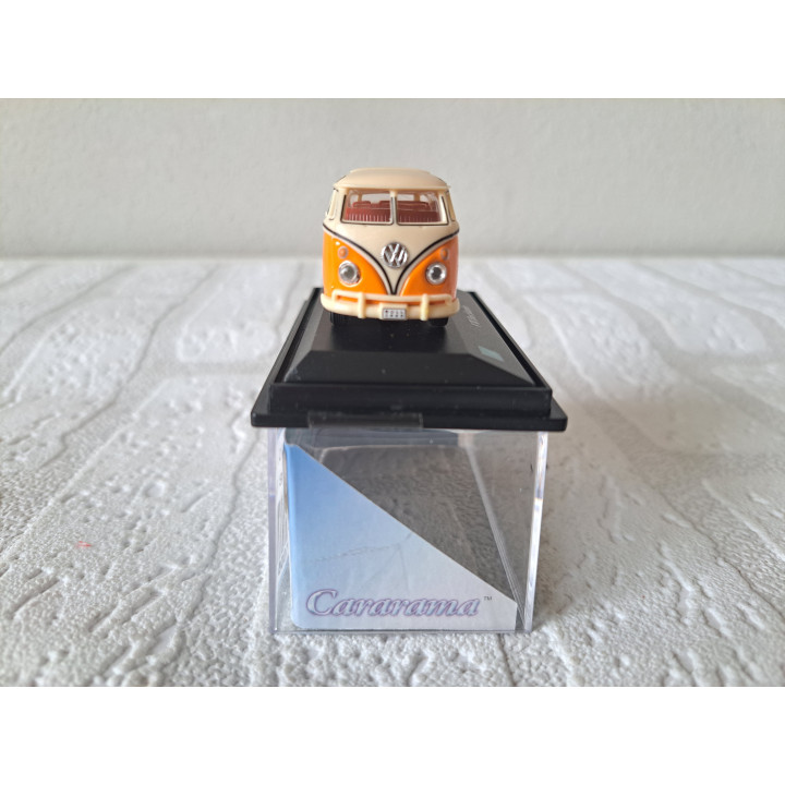 Volkswagen Samba bus T1 1:72 Cararama - Hongwell oranje - modelauto