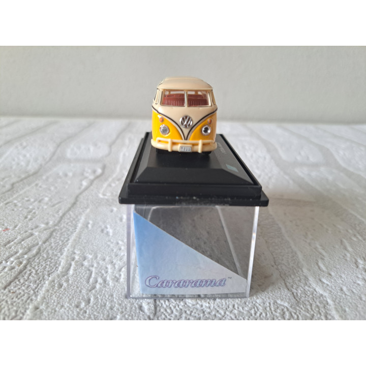Volkswagen Samba bus T1 1:72 Cararama - Hongwell geel - modelauto