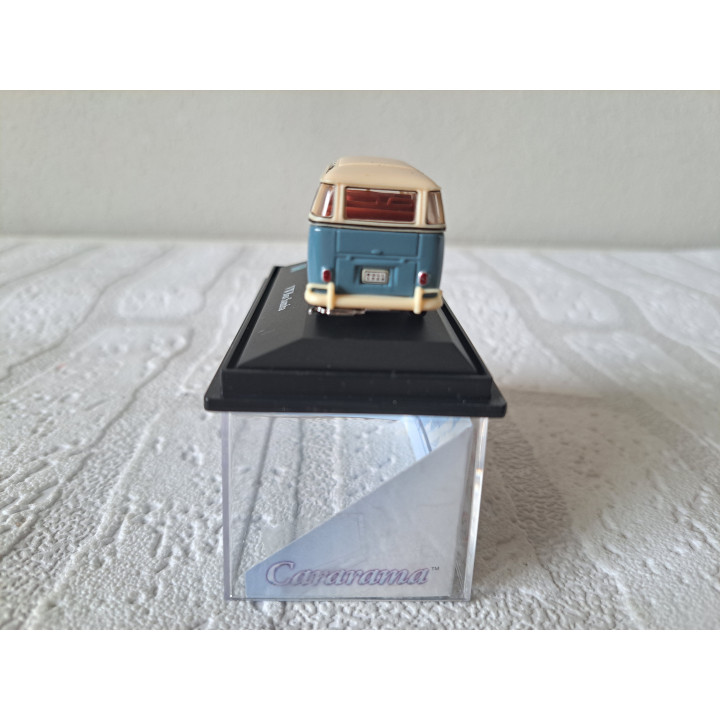 Volkswagen Samba bus T1 1:72 Cararama - Hongwell blauw - modelauto