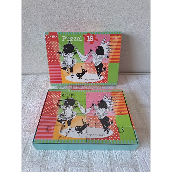 Jip en Janneke puzzel met 16 stukjes Hema 25x18cm