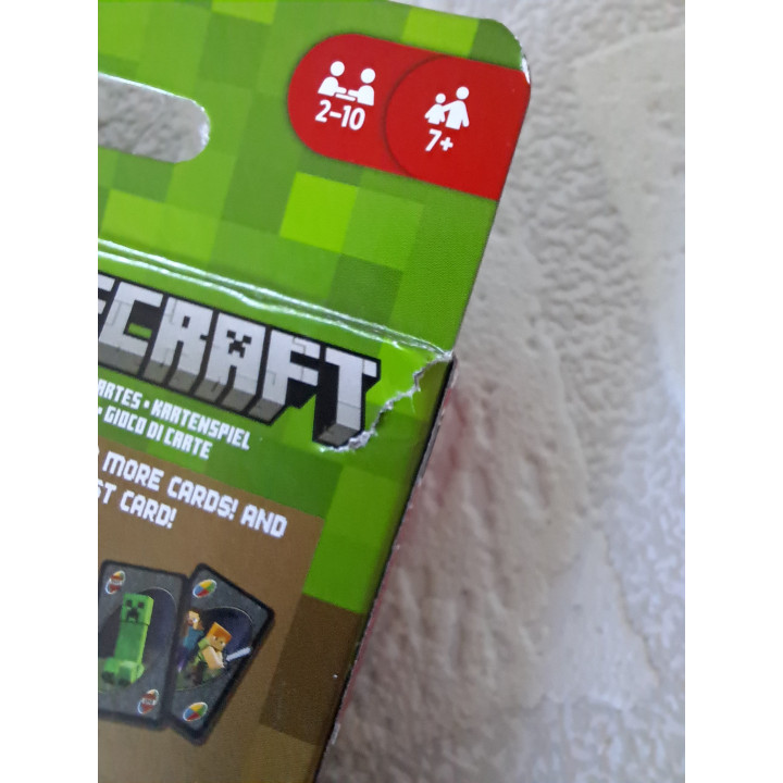 Minecraft UNO Kaartspel 9x14,5x2cm Games voor Gamers