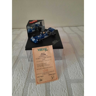 Tyrrell 001 formule 1 USA Watkins Glen GP 1971 Peter Revson 1:43 Quartzo QFC023