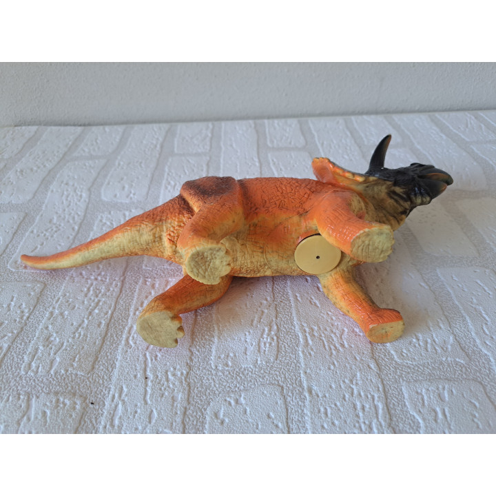 Rubber dinosaurus Triceratops 32.5x7x12.5cm (2) -  Dino