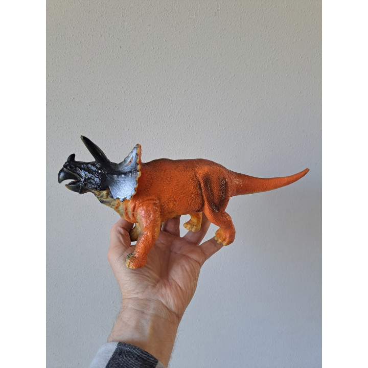 Rubber dinosaurus Triceratops 32.5x7x12.5cm (2)