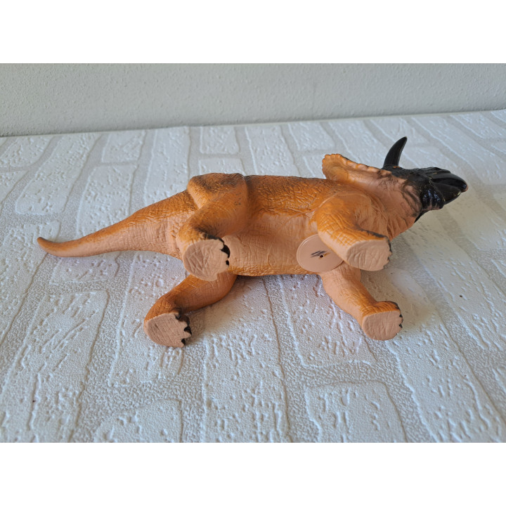 Rubber Dinosaurus Triceratops 32.5x7x12.5cm Dino Speelgoed