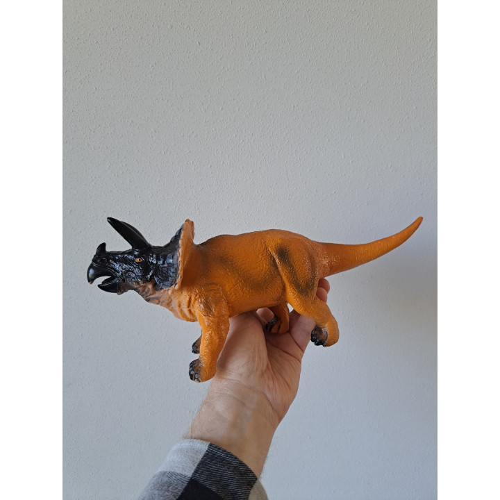Rubber dinosaurus Triceratops 32.5x7x12.5cm (3)
