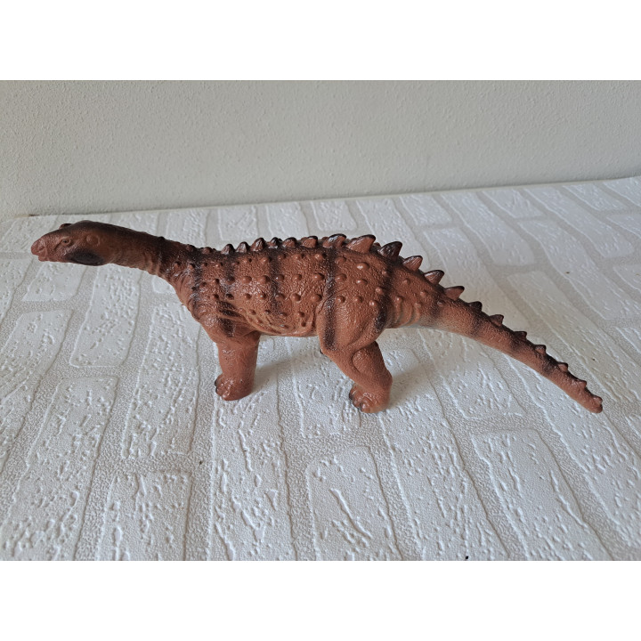 Rubber Dinosaurus Ankylosaurus 34x8.5x13cm Dino Speelgoed