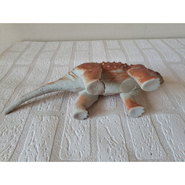 Rubber Dinosaurus Ankylosaurus 34x8.5x13cm Dino Speelgoed