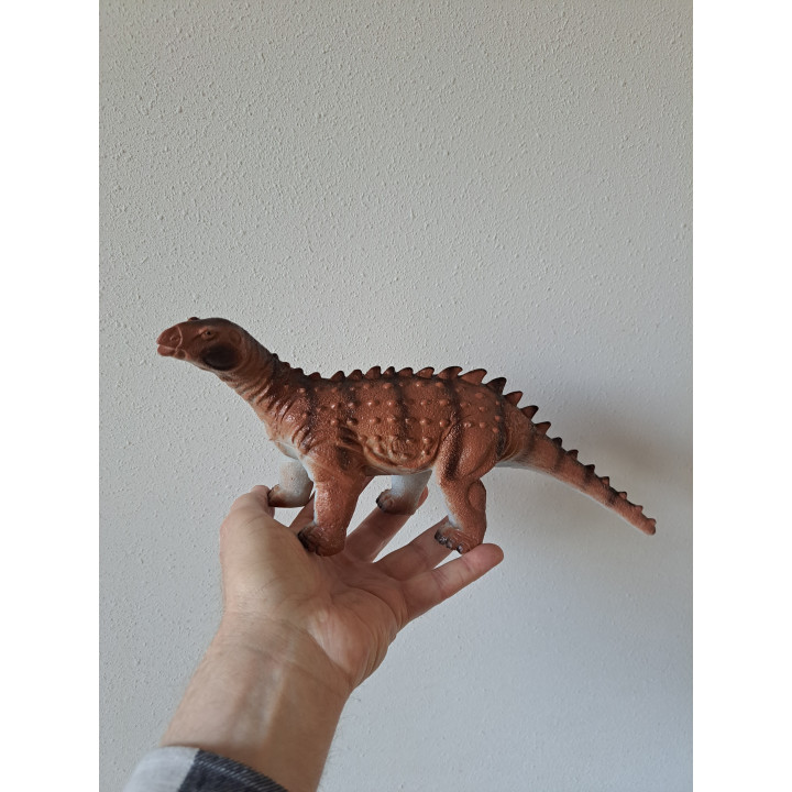 Rubber dinosaurus ankylosaurus 34x8.5x13cm