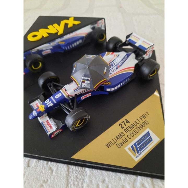 Williams Renault FW17 Formula 1 David Coulthard 1:43 Onyx 274