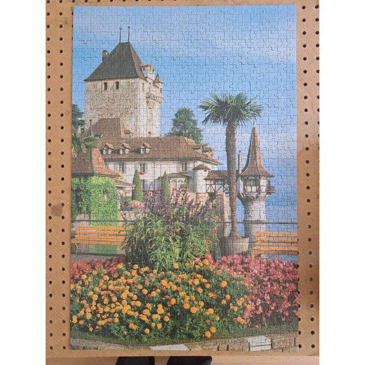 Oberhofen Castle Europuzzel 1000 Pieces | Swiss Landscape Jigsaw