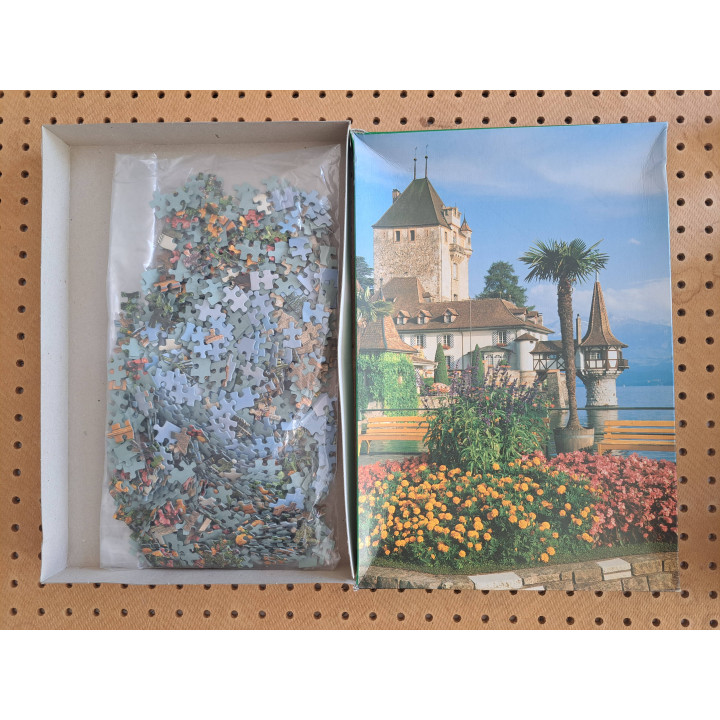 Kasteel van Oberhofen Europuzzel 1000 stukjes 44x68cm - puzzels