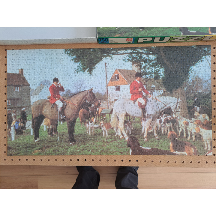 Slipjacht Hunting pinks 750 stukjes Jumbo puzzel 1615 36x69cm - puzzels