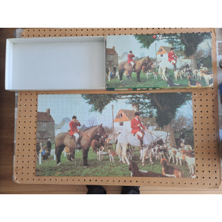 Slipjacht Hunting pinks 750 stukjes Jumbo puzzel 1615 36x69cm