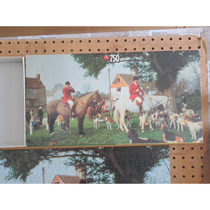 Slipjacht Hunting pinks 750 stukjes Jumbo puzzel 1615 36x69cm - puzzels