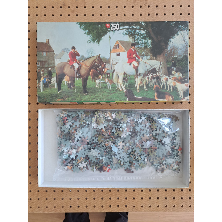 Slipjacht Hunting pinks 750 stukjes Jumbo puzzel 1615 36x69cm - puzzels