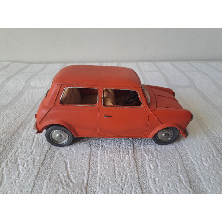 Mini Cooper van kunsthars Classic cars 20X9X9cm - modelautos
