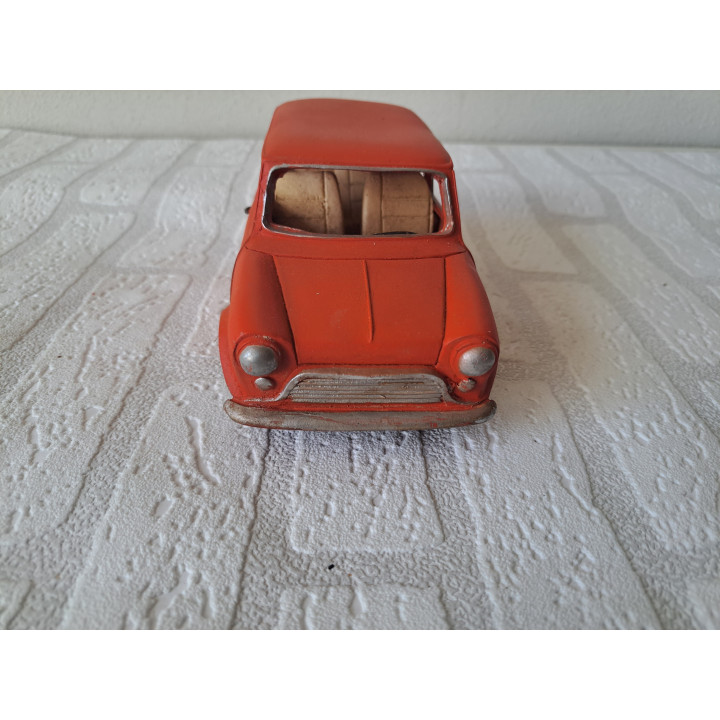 Mini Cooper van kunsthars Classic cars 20X9X9cm - modelautos