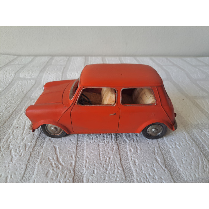 Mini Cooper van kunsthars Classic cars 20X9X9cm - modelautos
