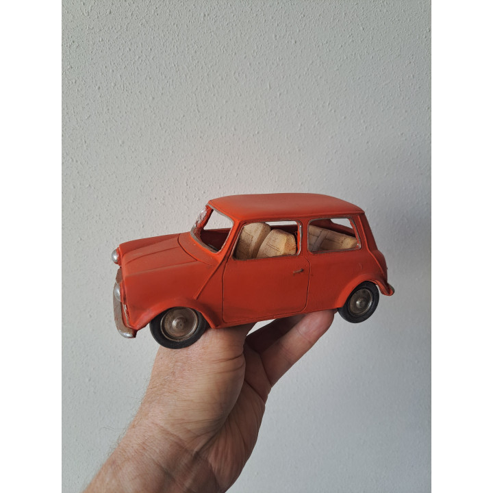 Mini Cooper van kunsthars Classic cars 20X9X9cm - modelautos