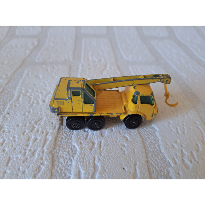 Dodge kraanwagen 1:86 Matchbox mb63 geel haak - modelauto