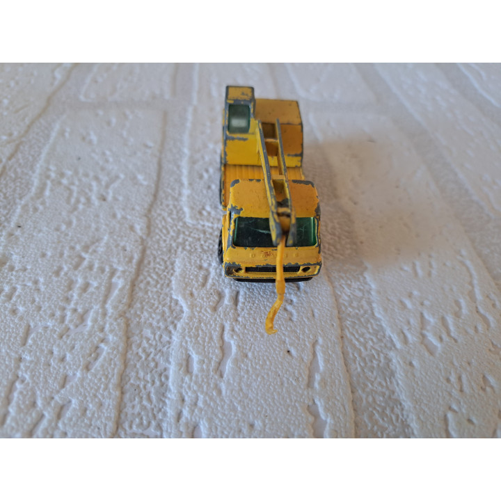 Dodge kraanwagen 1:86 Matchbox mb63 geel haak - modelauto