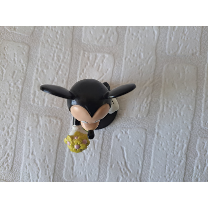 Mickey Mouse van kunsthars met bos bloemen Disney 7x6x11.5cm- disney figuren