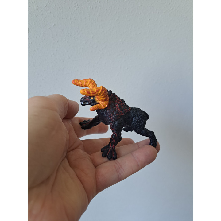 Lavakreatur Schleich Eldrador McDonald's hard rubber speelfiguur 10x6x7 cm