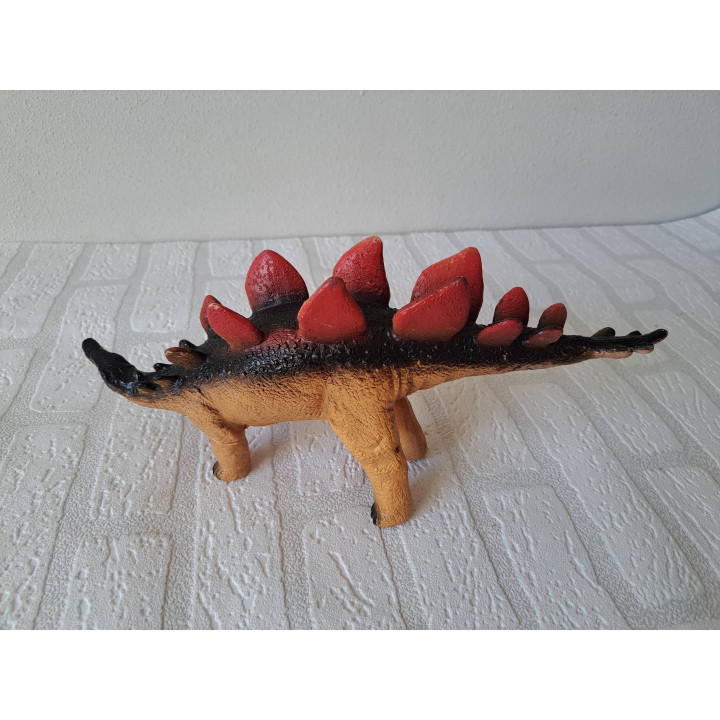 Stegosaurus dinosaurus van rubber 32x6.5x14cm - dinosaurus Stegosaurus dinosaurus van rubber 32x6.5x14cm - dinosaurus