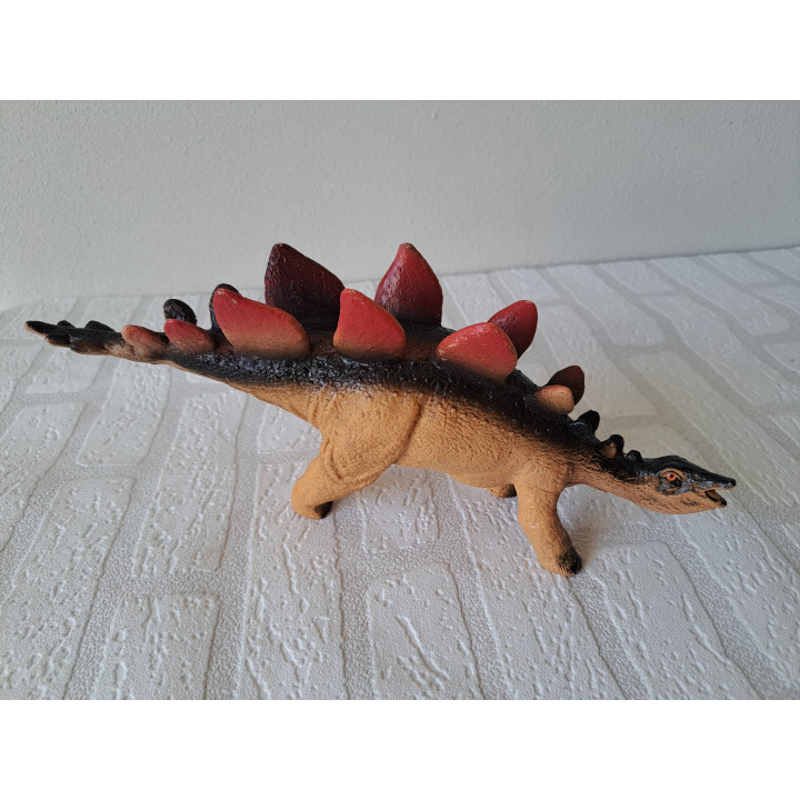 Stegosaurus dinosaurus van rubber 32x6.5x14cm Stegosaurus dinosaurus van rubber 32x6.5x14cm