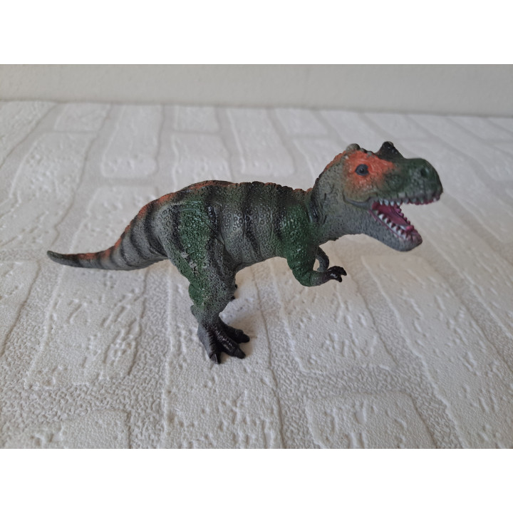 Tyrannosaurus dinosaurus van hard rubber 17x5x10cm - dinosaurus