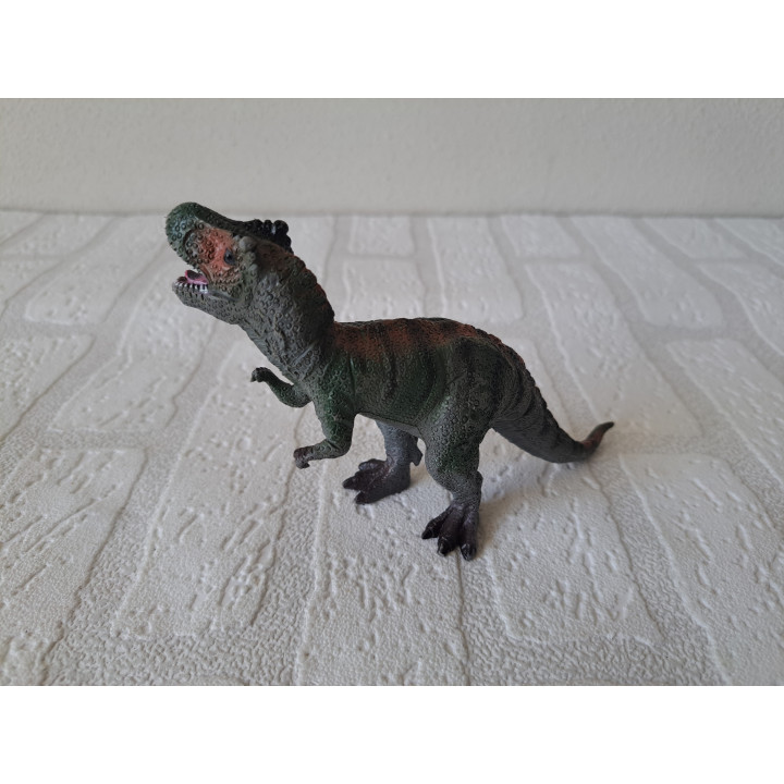 Tyrannosaurus dinosaurus van hard rubber 17x5x10cm - dinosaurus