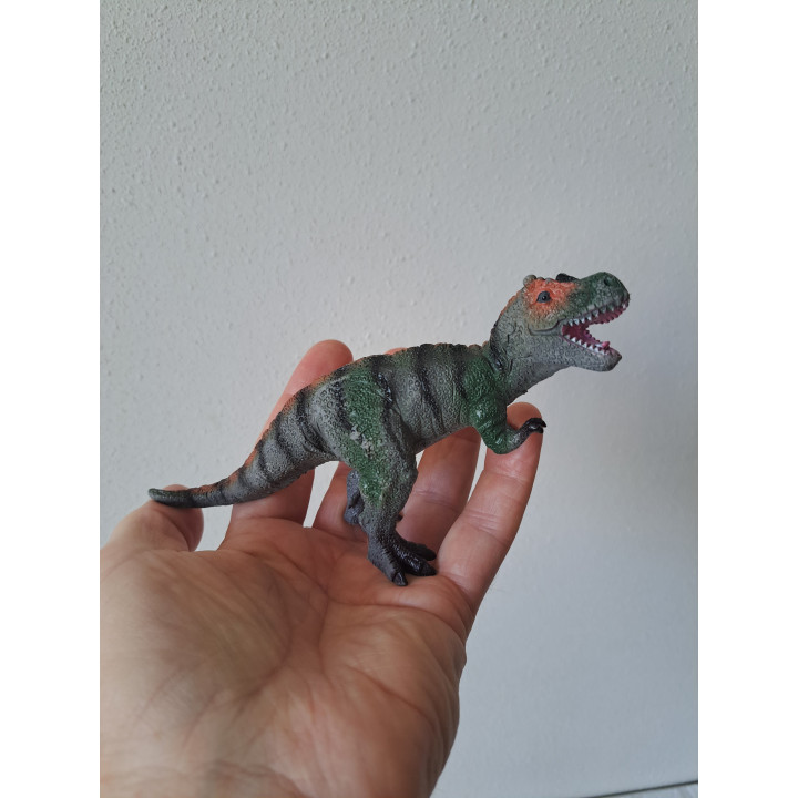 Tyrannosaurus dinosaurus van hard rubber 17x5x10cm