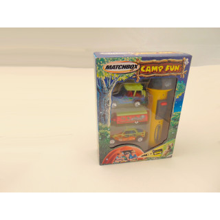 Vouwcaravan Jeep Wrangler zaklamp Dune Buggy Matchbox Camp fun