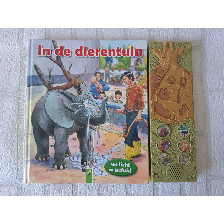 Leesboek In de dierentuin met licht en geluid 9783867756228 - leesboeken