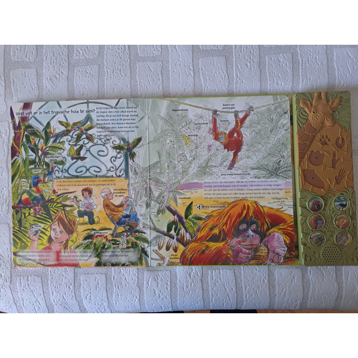 Leesboek In de dierentuin met licht en geluid 9783867756228 - leesboeken