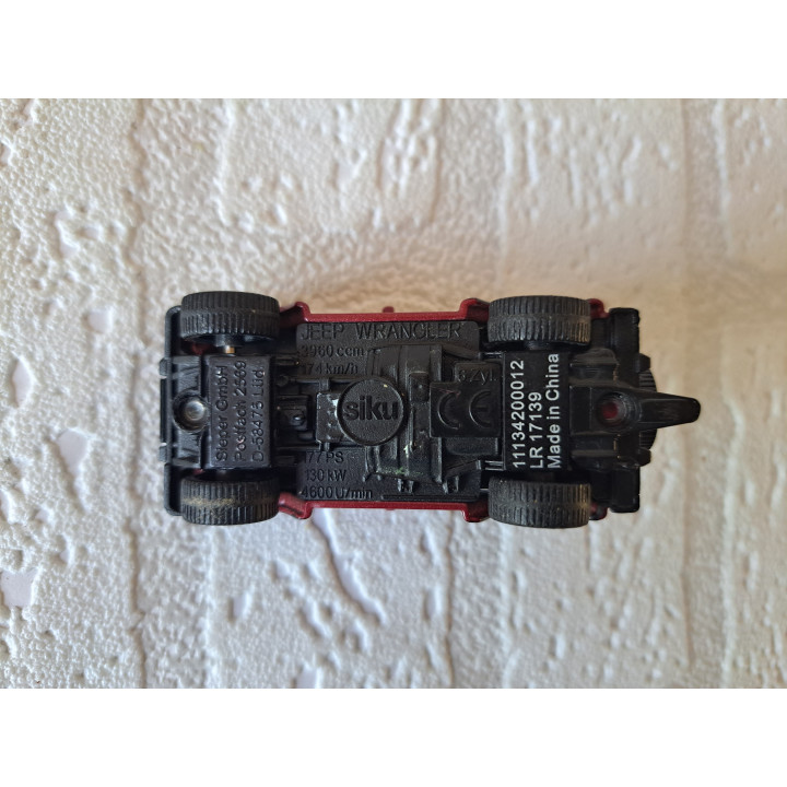 Jeep Wrangler 1:62 Siku Modelauto Terreinwagen 4x4