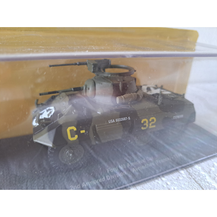Ford M8 Amored Car Frankrijk 1944 10.5x5x5.5cm militair - militair