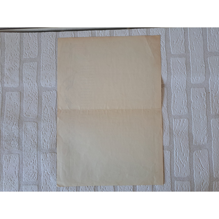 Poster 10 jaar bevrijding 4 Mei 1955 29.5x42.5cm GEEN COPY - historie