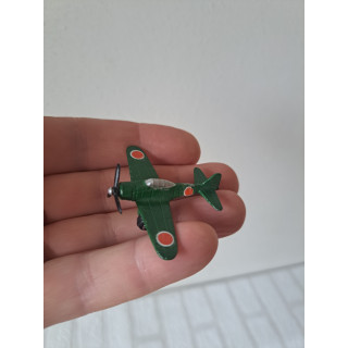 Mitsubishi A6M Zero vliegtuig ww2 van metaal 4x5.5x1.5cm (1)