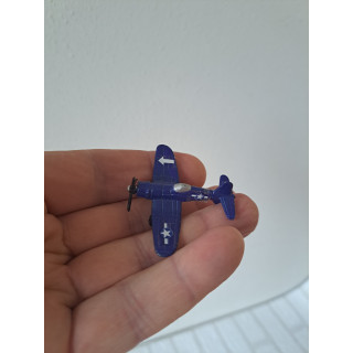 F4U Corsair vliegtuig ww2 van metaal 4.5x5.5x1.5cm