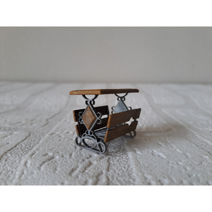 Kunsthars krantenbak tafel 1:12 poppenhuis 4x2.5x3cm - 3D-harsprint