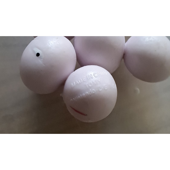 Exeggcute Pokemon figuurtje Tomy van hard rubber 4x2.5cm - pokemon artikelen