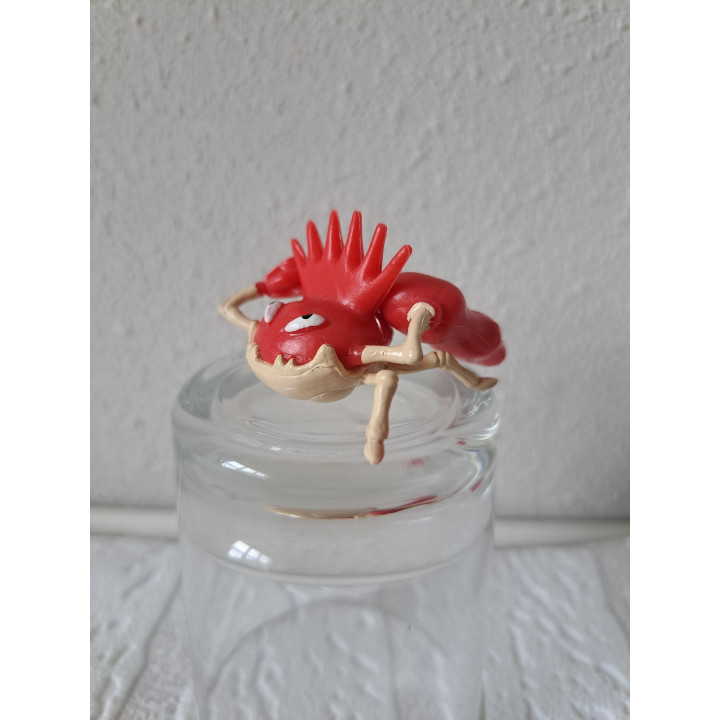 Kingler Pokemon Tomy van hard rubber 4x4x3cm