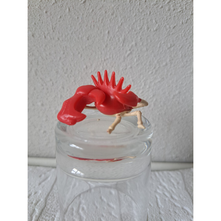 Kingler Pokemon Tomy van hard rubber 4x4x3cm - pokemon artikelen