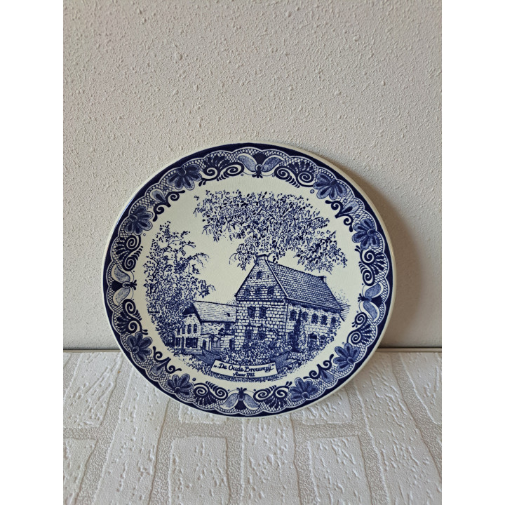 De oude Brouwerij Anno 1782 Delfts Blauw Chemkefa D23cm