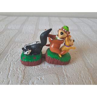 Yogi Bear en Boo Boo van Burger King 1997 9x3.5x6cm