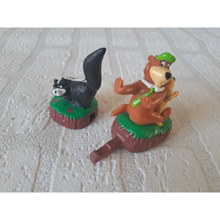 Yogi Bear en Boo Boo van Burger King 1997 9x3.5x6cm -  Burger King