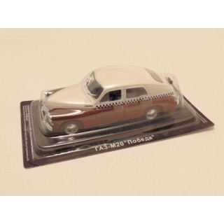 GAZ M20 Pobeda Taxi 1:43 Deagostini Onbeschadigd